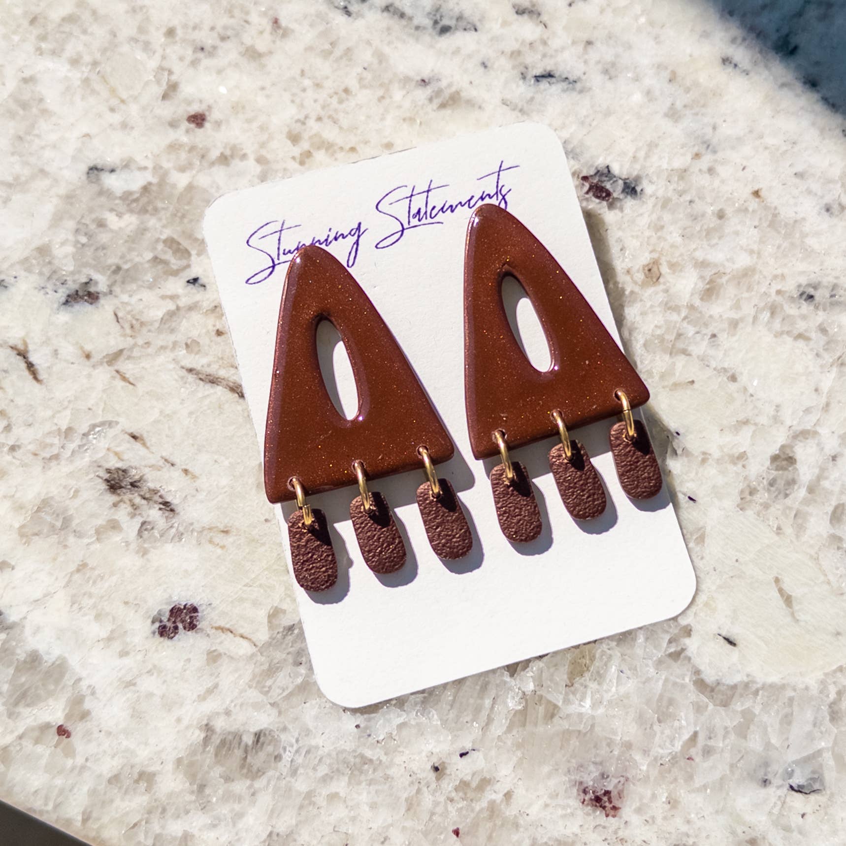 Stunning Statements - Wholesale Dangle Earrings - Trinity Clay Dangle Earrings 0