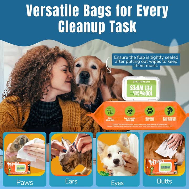 Pet N Pet - Wholesale Pet Grooming Aid - Dog - Dog Wipes Cleaning Deodorizing 100 Count