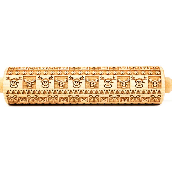 Christmas Joy Big Rolling Pin for wholesale by Folkroll