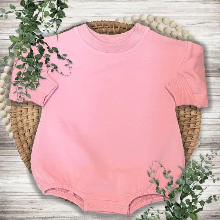 Sweater Bubble Romper Sweatshirt Romper for wholesale by Creatively Cheryl