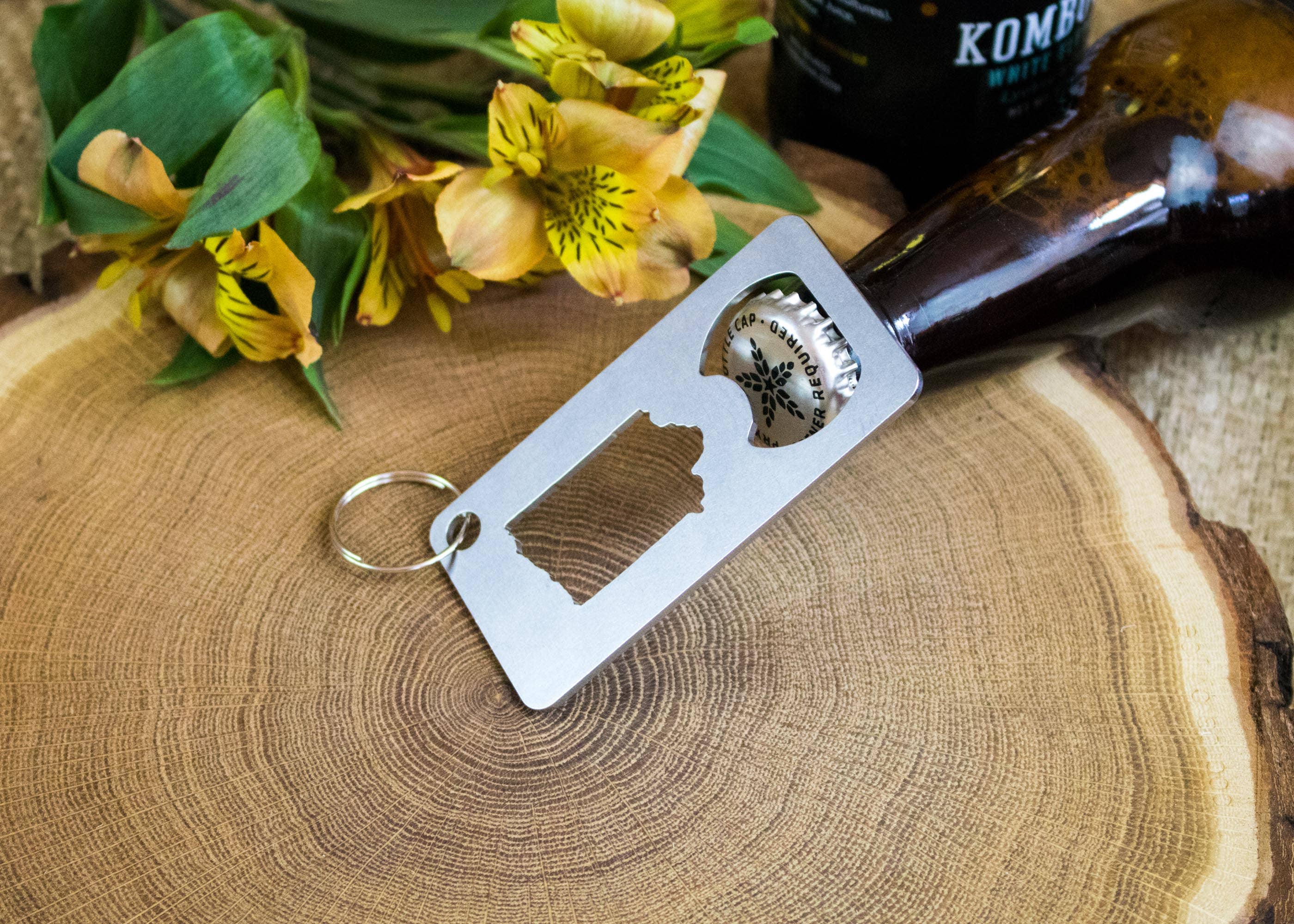 Iron Maid Art - Wholesale Bottle/Wine Opener - Iowa State Stainless Steel Beer Bottle Opener Gift7