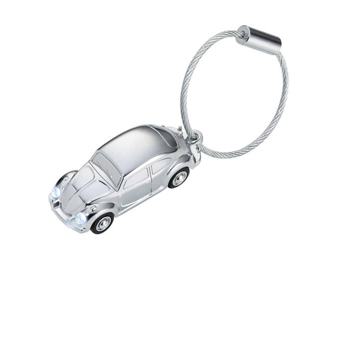 Troika, Duke Baron & Paperthinks by Brand Node, Inc. - Wholesale Keychain - Unisex - Troika Official VW Beetle with LED Nail Friendly Keyring