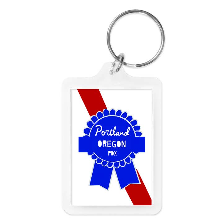 Made by Nilina - Wholesale Keychain - Unisex - Portland Keychain - Skyline Donut White Stag Oregon Souvenir7
