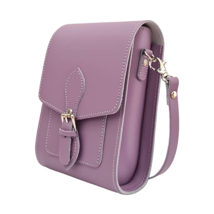 Handmade Leather Festival Phone Bag - Pastel Violet for wholesale by Zatchels
