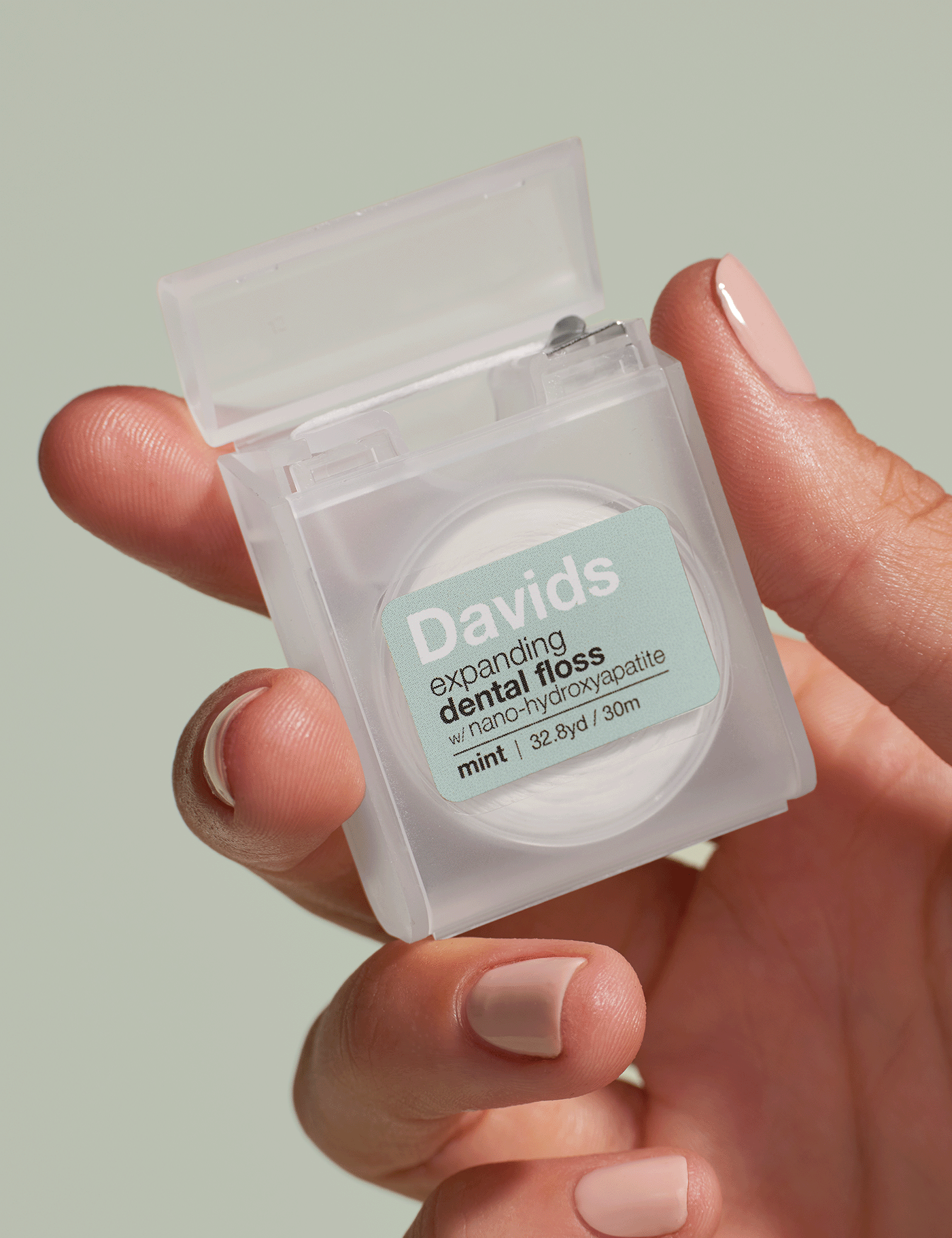 Davids Natural Toothpaste – Engroshandel Tandtråd – Davids ekspanderende tandtråd/genopfyldelig dispenser/mynte1