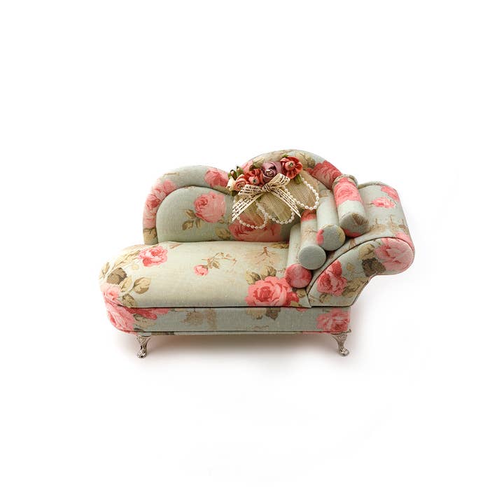 Domoflor s.l - Wholesale Jewelry Box/Organizer - Floral Chaise Longue Shaped Jewelry Box