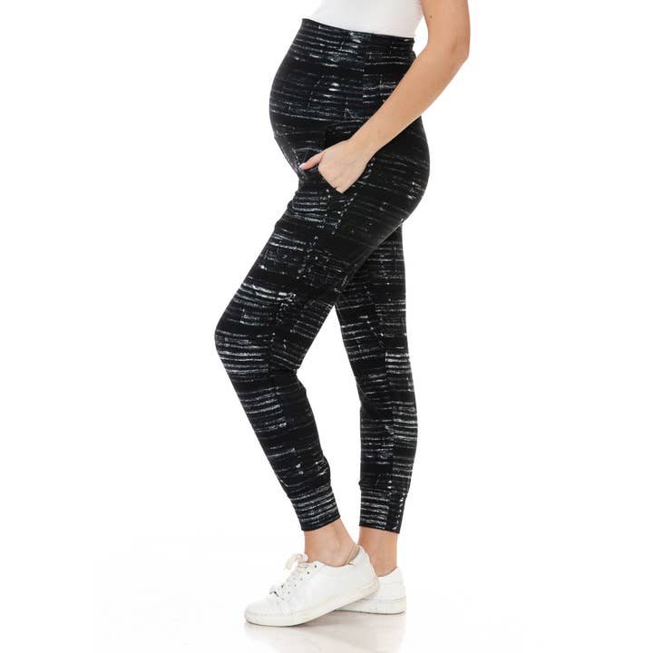 Buttery Soft Maternity Comfort Print Joggers for wholesale by Leggings Depot