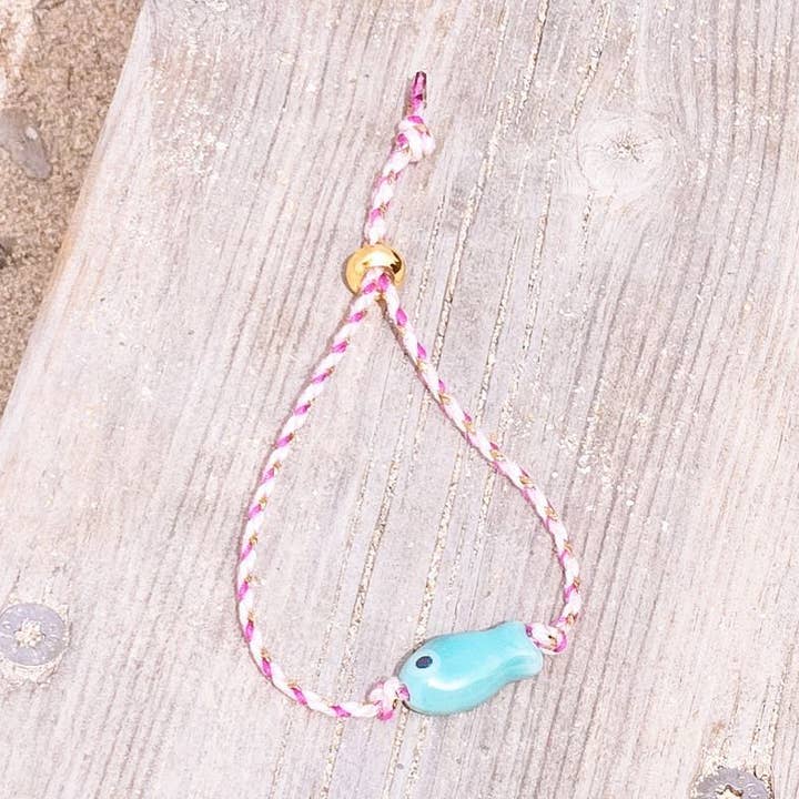 Blue fish bracelet for wholesale by Ibiza Boutique