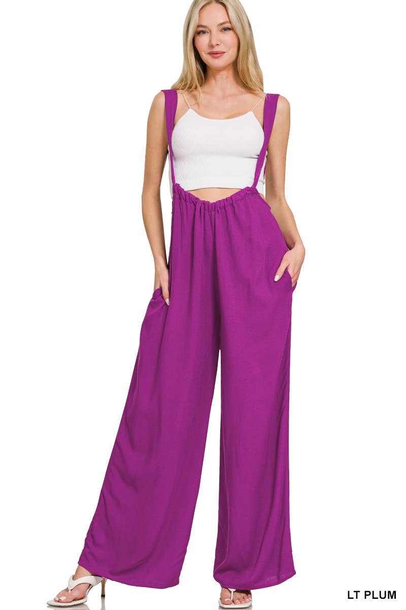 42POPS - Wholesale Jumpsuit - Women's - `.Tie Back Suspender Jumpsuit w/ Pockets6