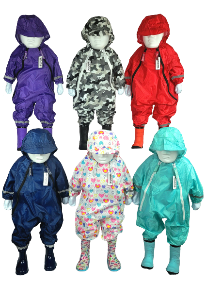Wootie – wholesale Rain suit – Kids – WOOTIE Waterproof Rain Suits / 6 Colors17