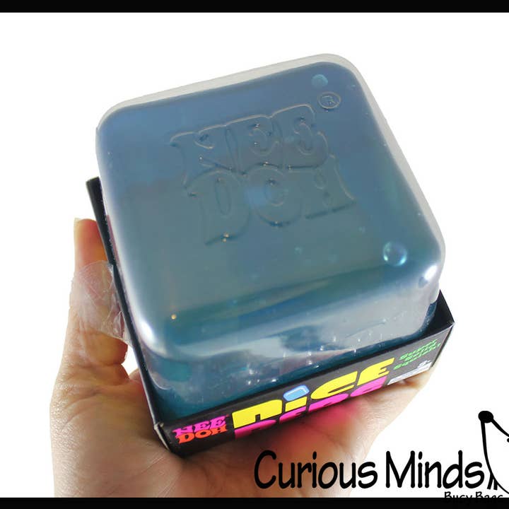 Curious Minds Toys - Wholesale Fidget Toy - Kids - 1 Nee Doh Jumbo Nice Cube Berg Ice Sugar Ball - Thick Glue/G5
