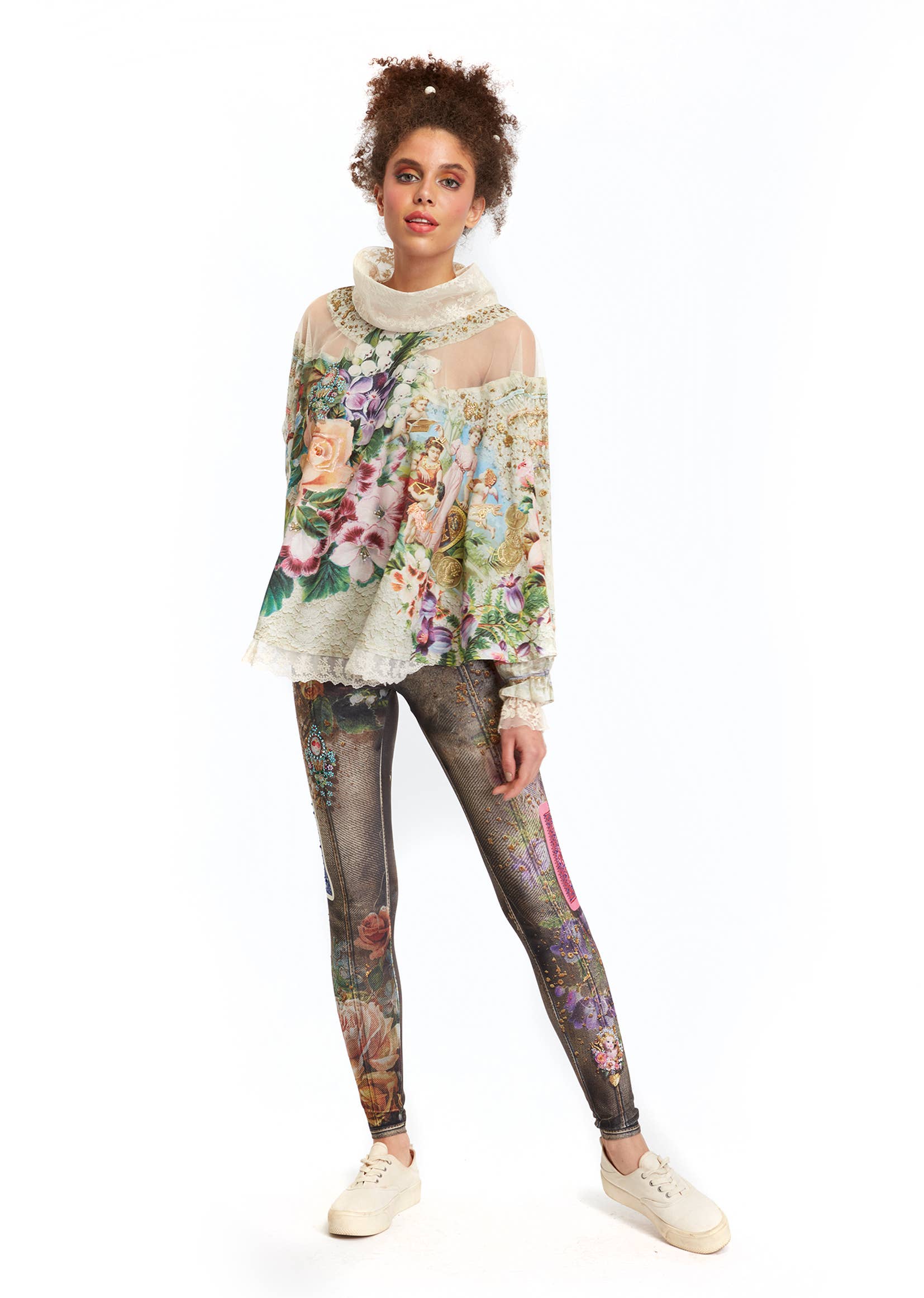 IPNG Design - Vendita all'ingrosso Camicetta - Donna - Blusa a scialle - Fortune In Flowerland10