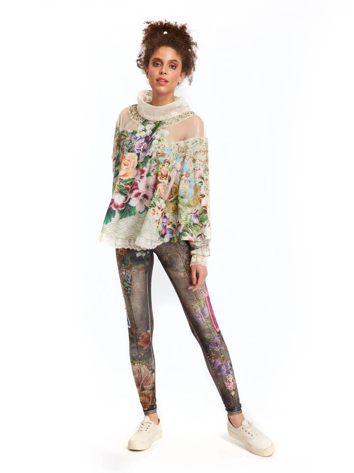 IPNG Design - Vendita all'ingrosso Camicetta - Donna - Blusa a scialle - Fortune In Flowerland10