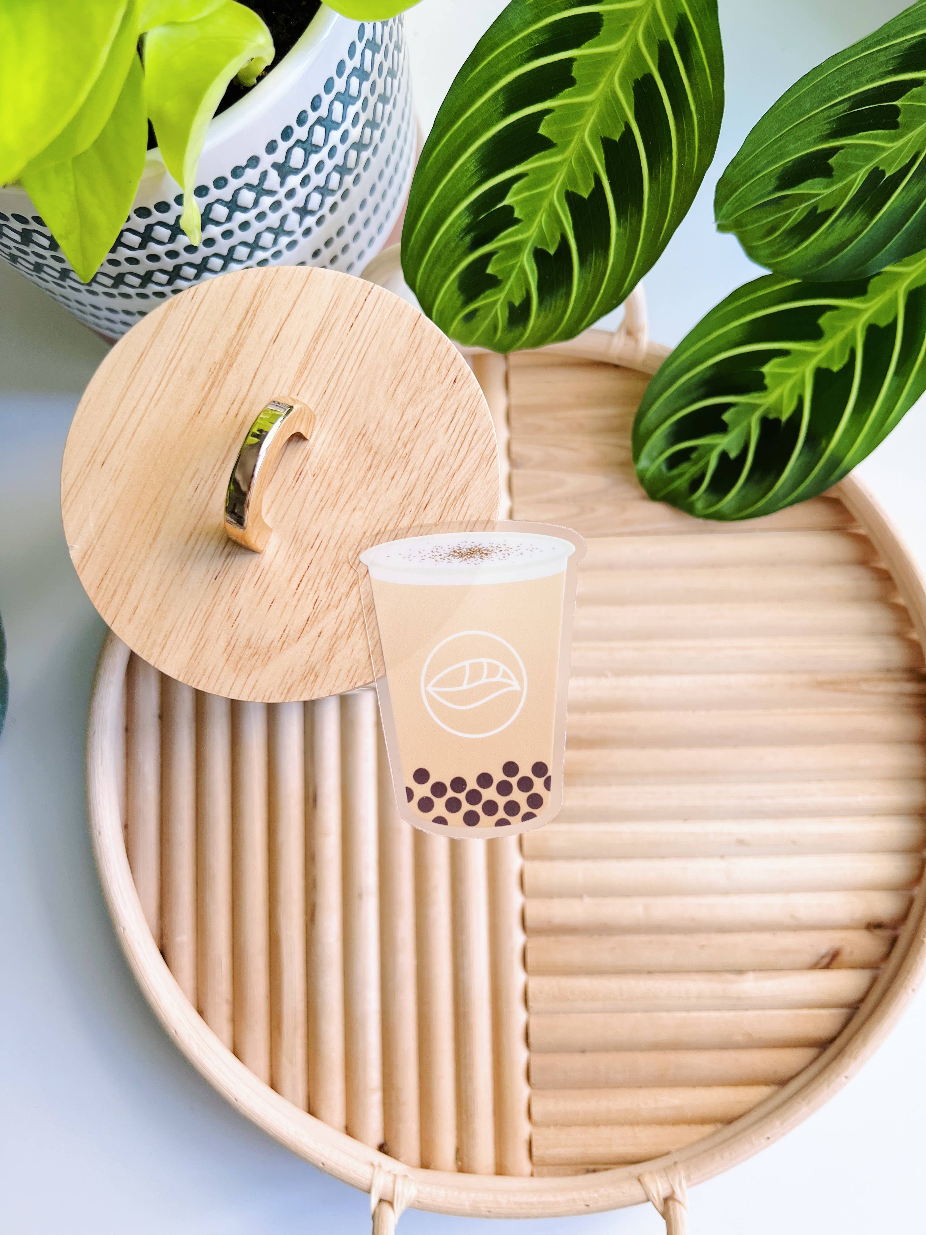 Matcha Paper Co. - Wholesale Sticker - Gradient Boba Clear Vinyl Stickers2