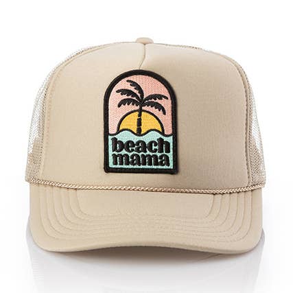 Beach Mama Patch Trucker Hat for wholesale by Local Beach