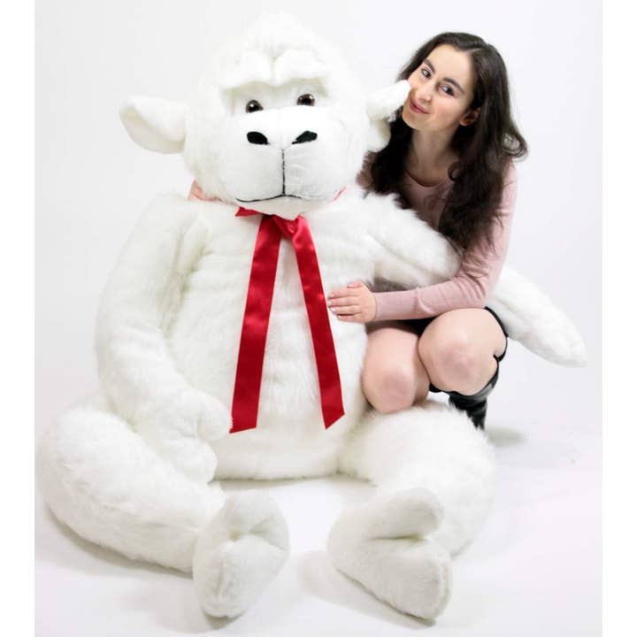 Big Plush - Vente Peluche – enfant et bébé - Gorille géant en peluche blanc de 6 pieds de 72 pouces fabriqué aux États-Unis7