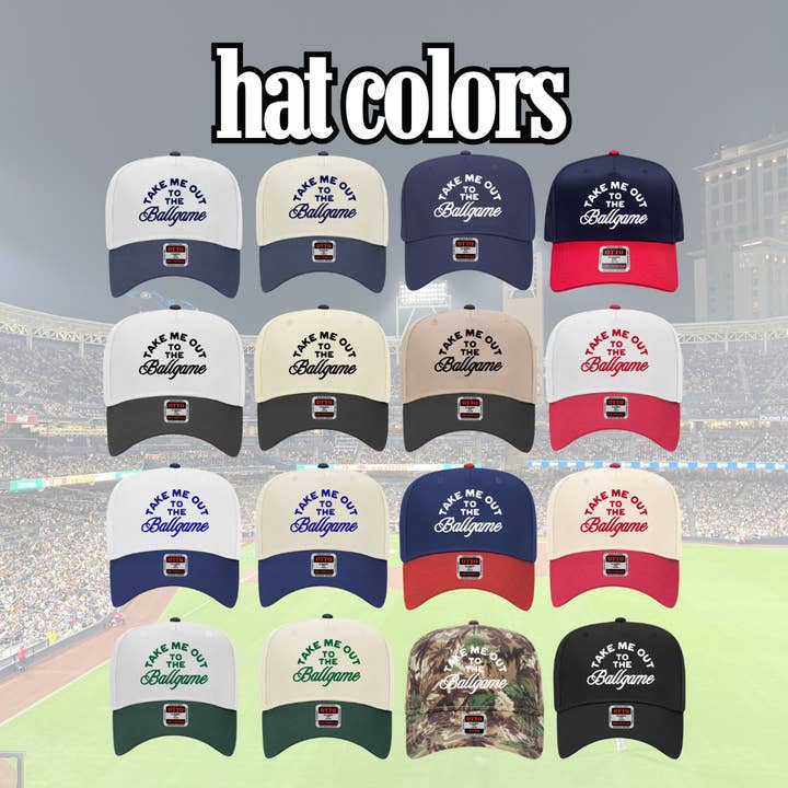 Ruby Moon - Wholesale Trucker Hat - Women's - Take Me Out To The Ballgame-Baseball Hats