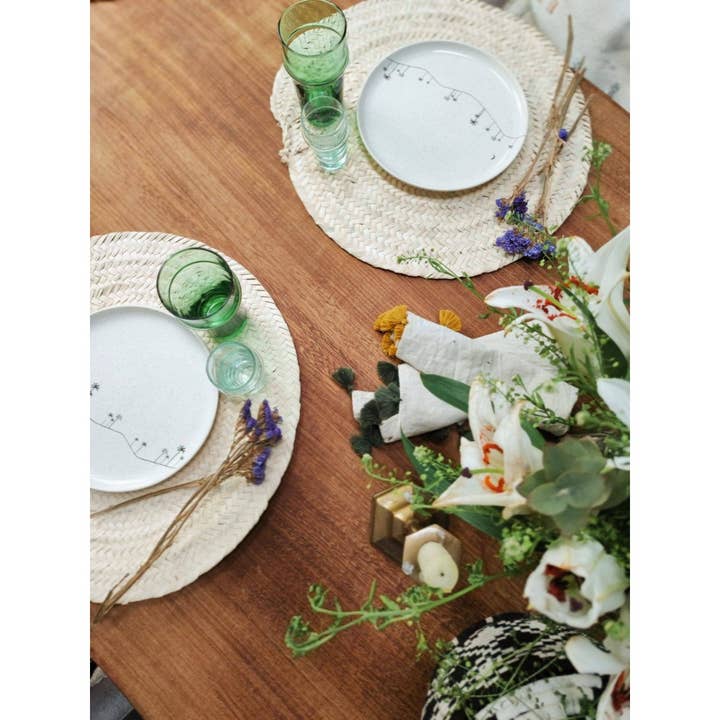 High crafty – wholesale Placemat – Handwoven Wicker Placemats Without Fringes – 40 cm Natural 1