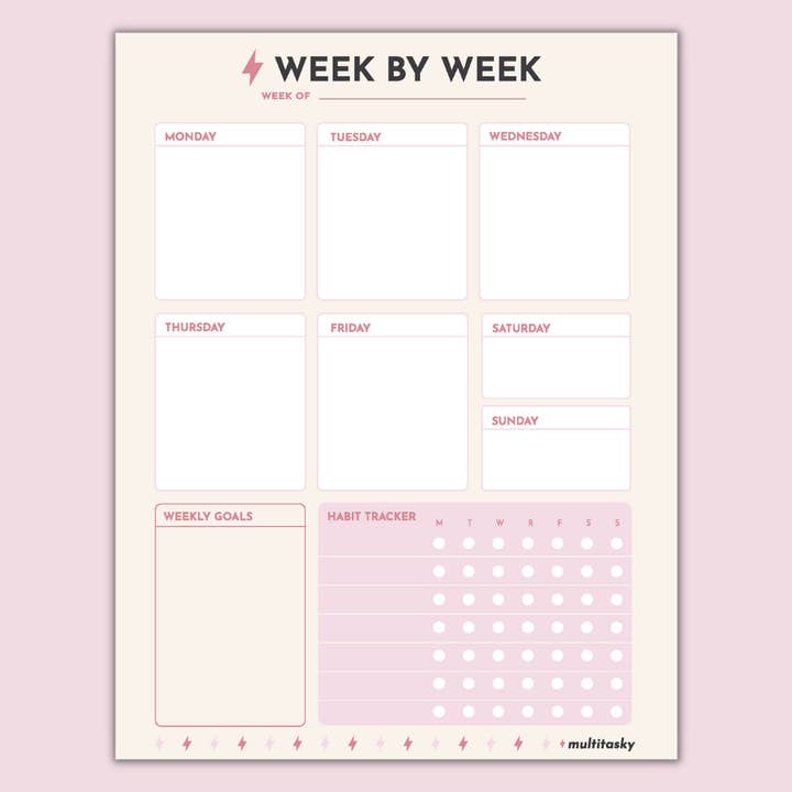 Multitasky - Wholesale Planner - Conquer My Day Planner Sheets (6-Month Supply)4
