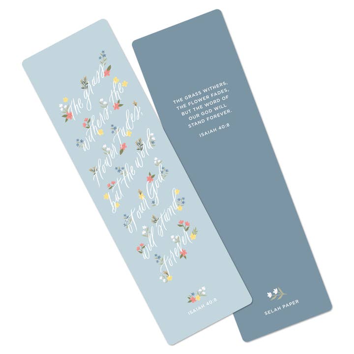 Word of Our God Will Stand Forever Bible Bookmark for wholesale by Selah Paper