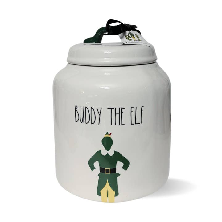 Buddy The Elf Large Cookie Jar | Rae Dunn x Elf Ceramic Canister | Buddy The Elf Movie Decor for wholesale by Nevsher Lior
