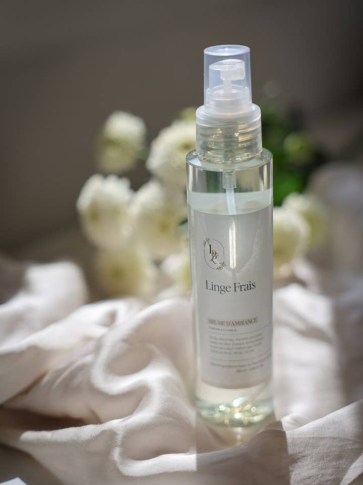Spray per ambiente profumato - Lino fresco per la vendita all'ingrosso da parte di Les Bougies de Léa