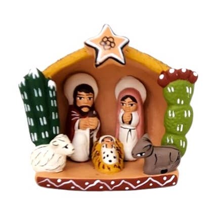 Sedona Spirit - Wholesale Nativity Scene Decor - Handcrafted Ceramic Nativity Scene From the Andes0