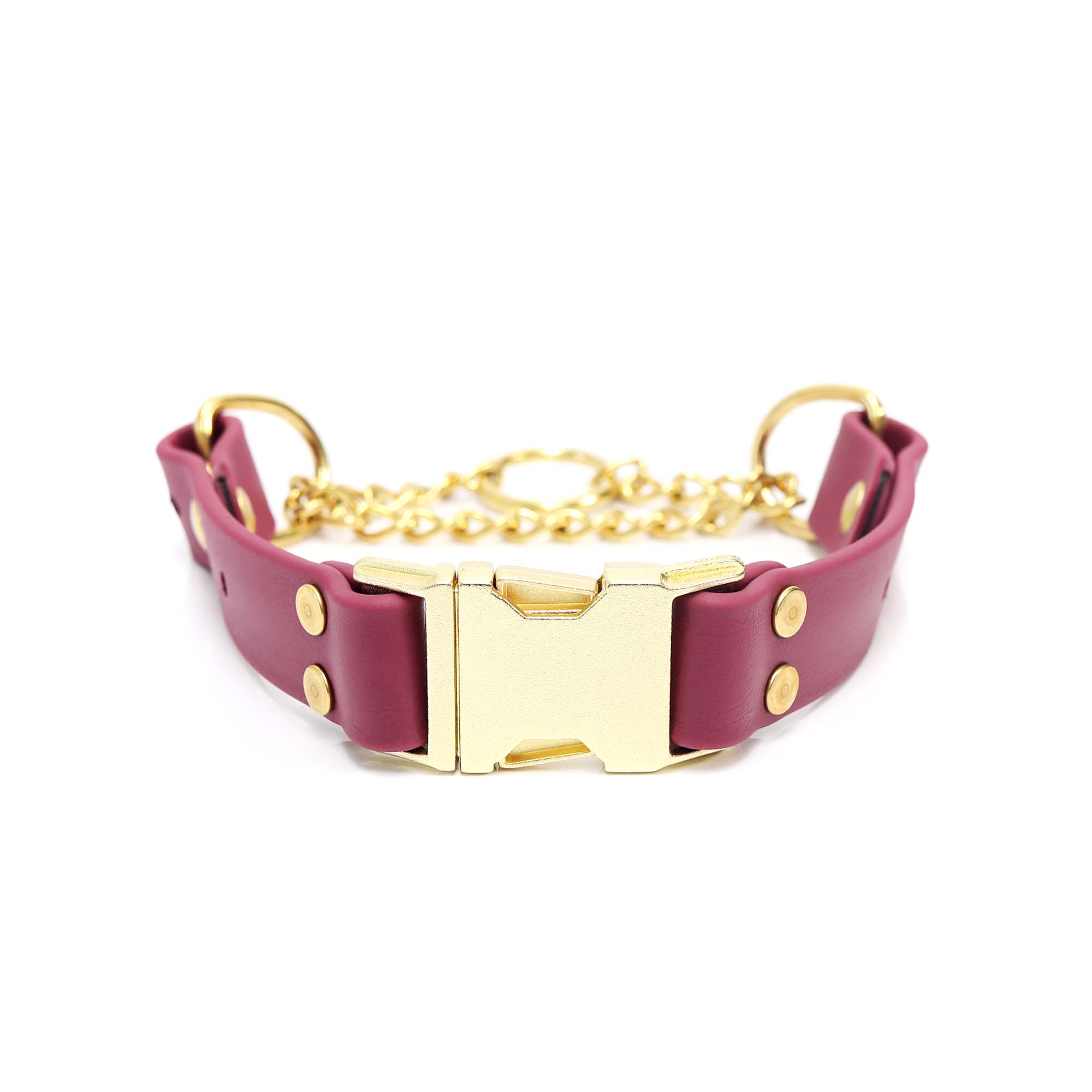 Mimi Green - Wholesale Pet Collar - Dog - Waterproof Biothane Martingale Dog Collar SR Buckle Pink/Red1