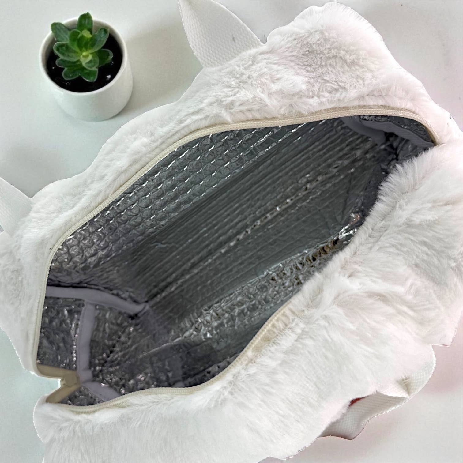 Emmanuel Création - Wholesale Lunch Bag/Box - Ice cube S cooler bag, "Bubble" white1