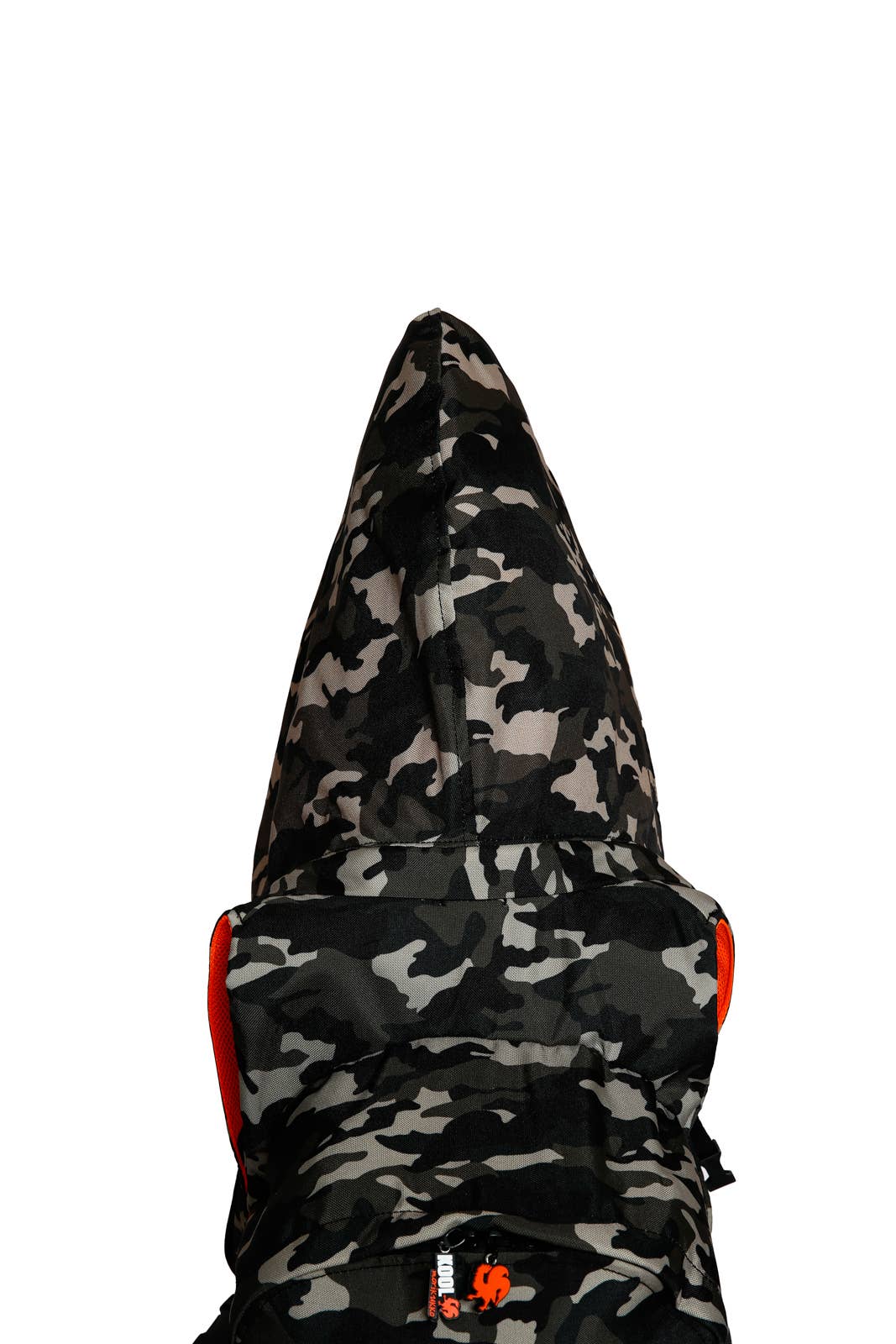 Morikukko USA - Vendita all'ingrosso Zaino - Unisex - Kool Classic - Camo Orange - Zaino con cappuccio rimovibile2