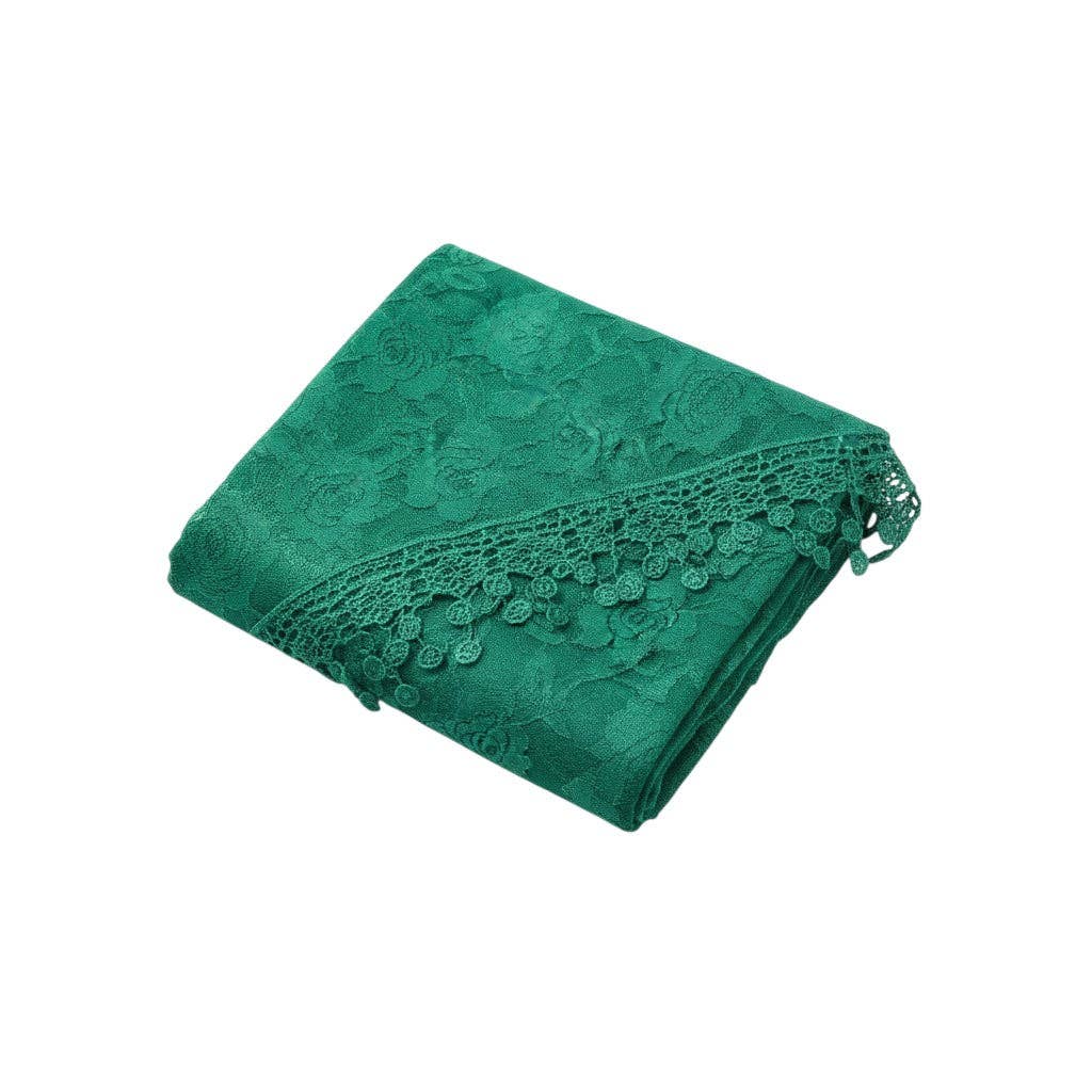 TAPA fashion – Engroshandel Tørklæde - Dame – Rosemønster Blonde Tørklæder Kirkeslør SS629 (12 stk.)11