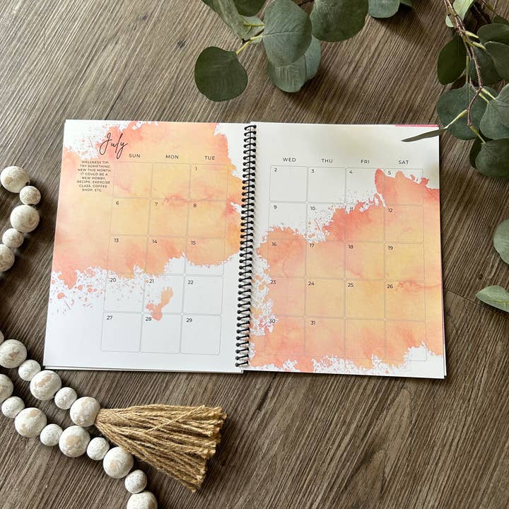 Ink + Splash - Wholesale Planner - 2025 Monthly Planner - 8x10