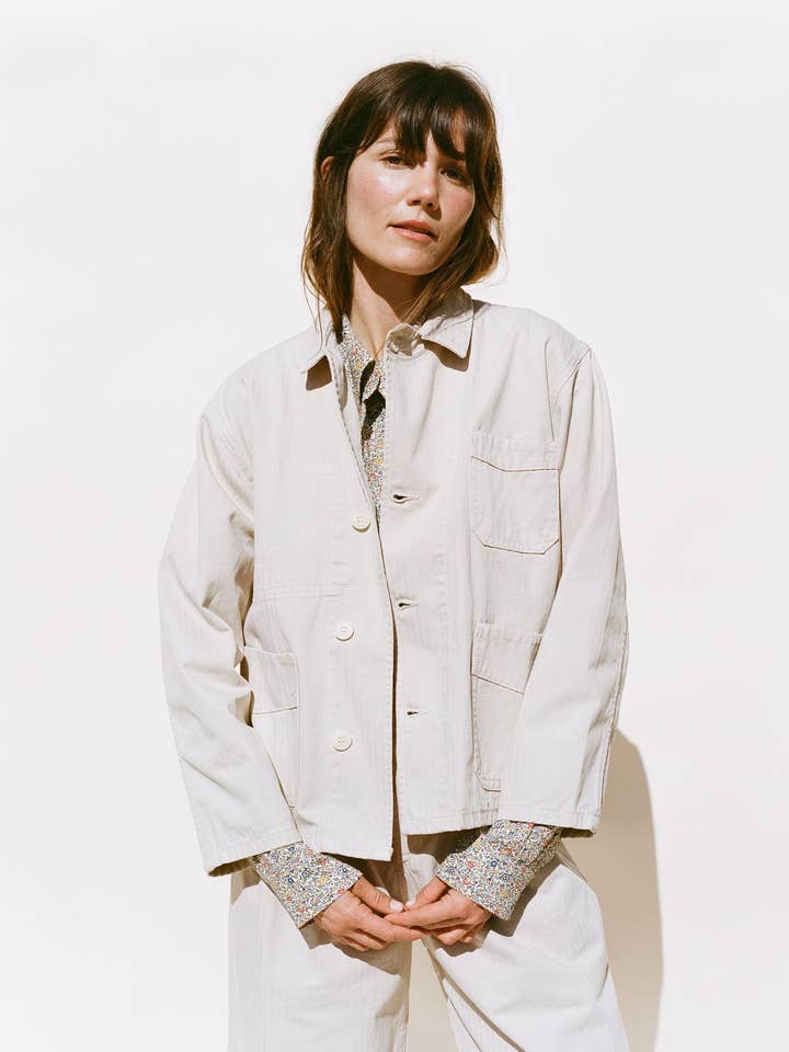 Rue Jacket - Herringbone for wholesale by Emma Rothkopf