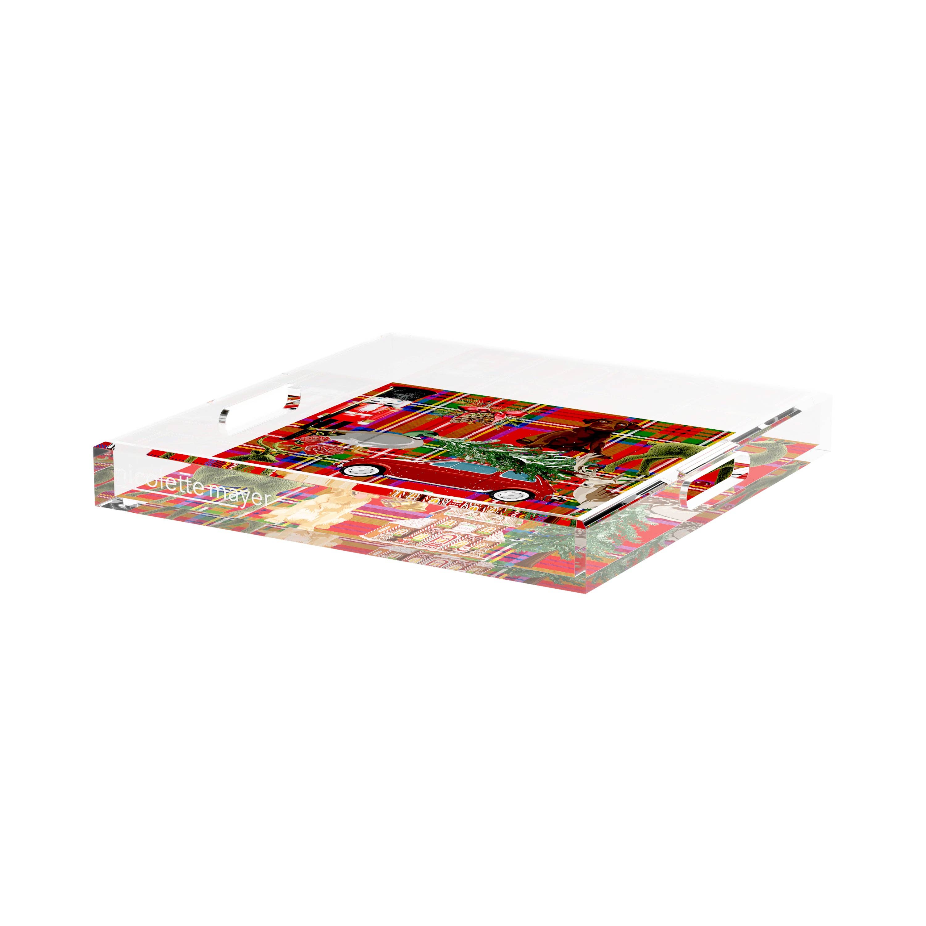 Nicolette Mayer Collection - Wholesale Decorative Tray - Ultimate Christmas Acrylic Square Decorative Tray37