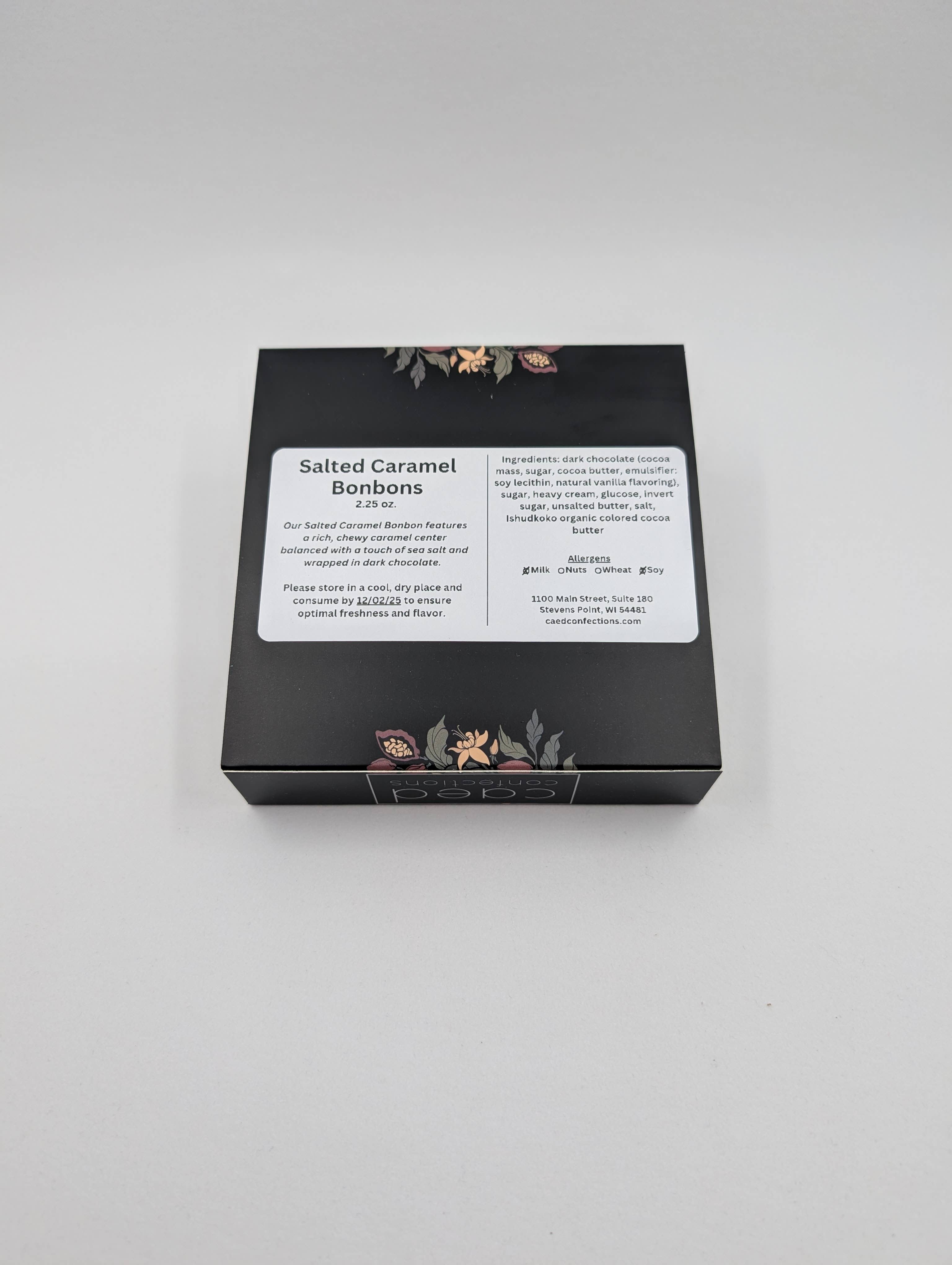 Caed Confections - Wholesale Chocolate Box - Salted Caramel Bonbons1