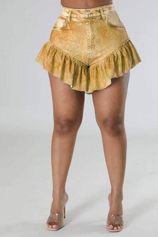 Flarix - Wholesale Shorts - Women's - ruffle trim shorts13