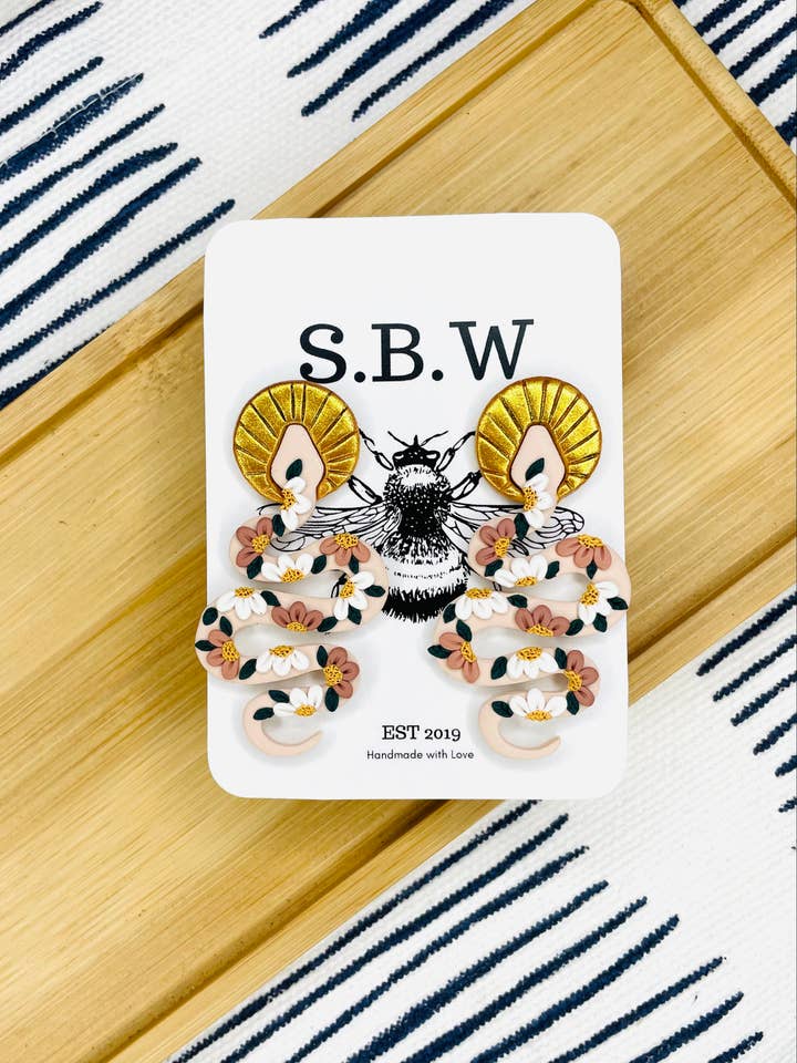 Snakes and Flowers for wholesale by Sweet B's Workshop