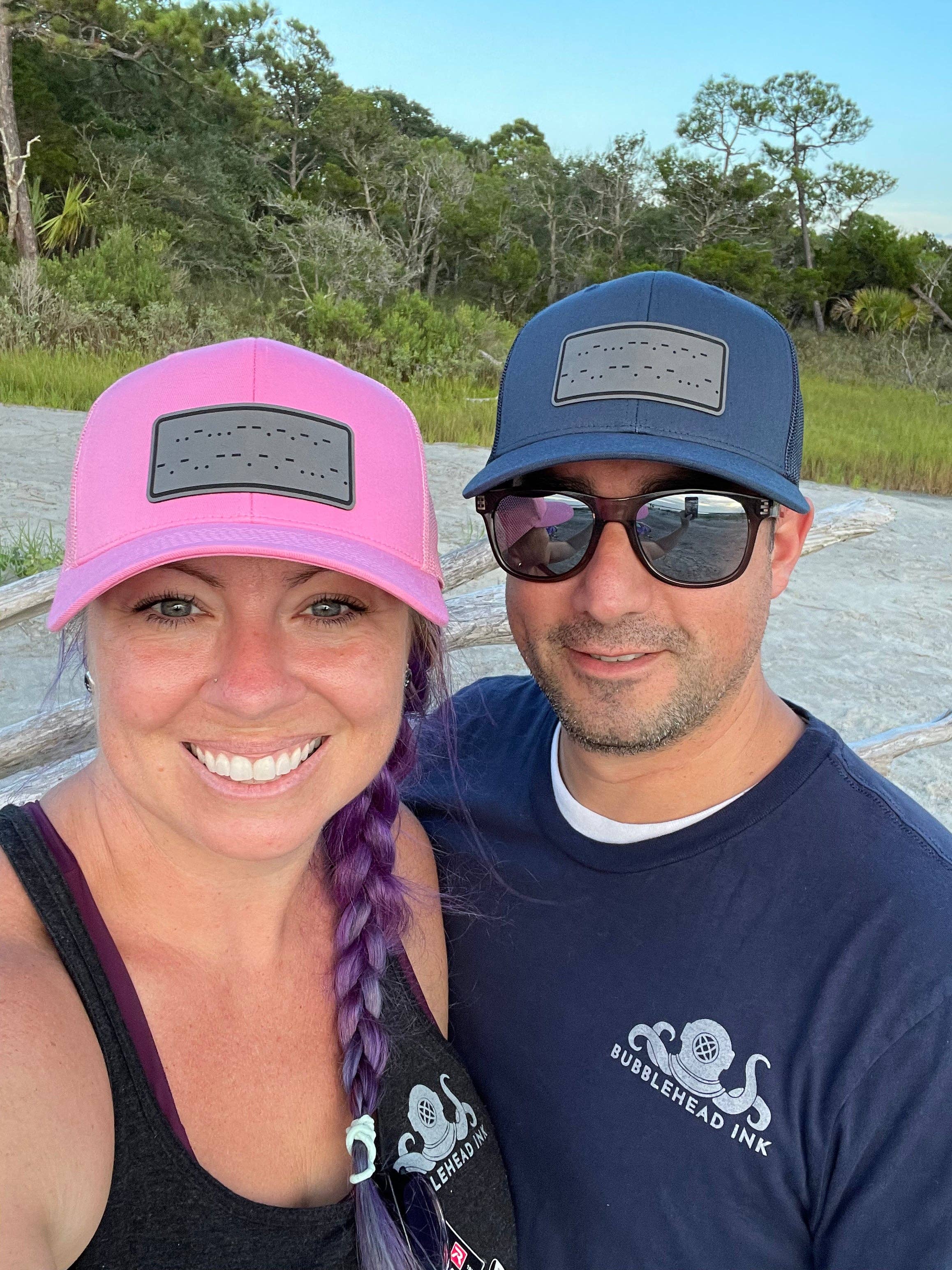 BUBBLEHEAD INK - Wholesale Trucker Hat - Unisex - Fuck Cancer Morse Code Trucker Hat