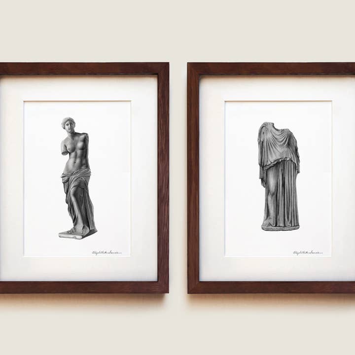 Marble Sculpture Collection | Fine Art Print for wholesale by ElizabethAnnFrancis