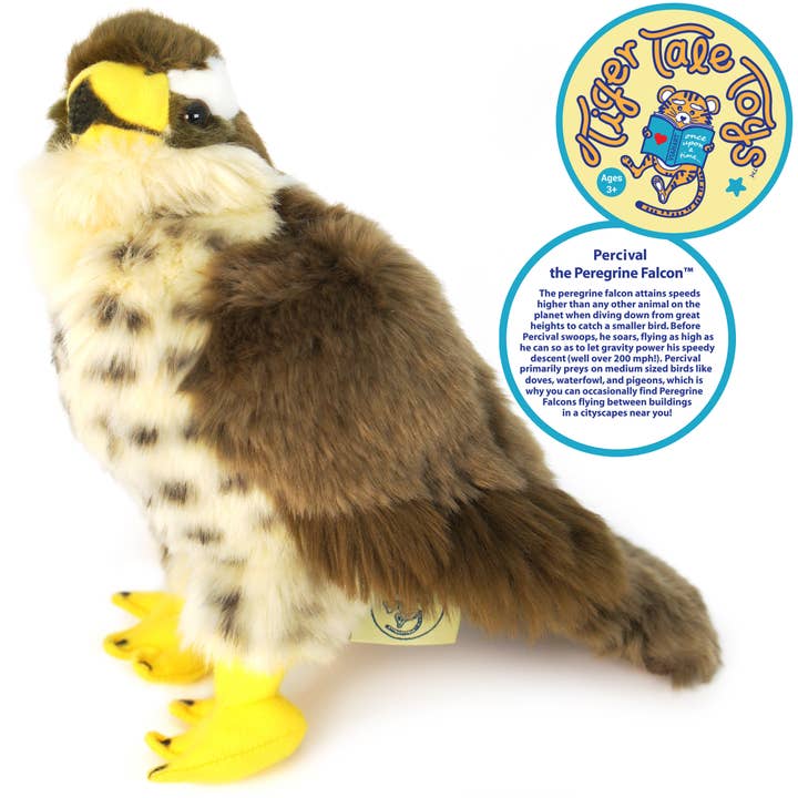 VIAHART Toy Co. – wholesale Stuffed/plush toy – Kids & baby – Percival The Peregrine Falcon | 9 Inch Stuffed Animal Plush2