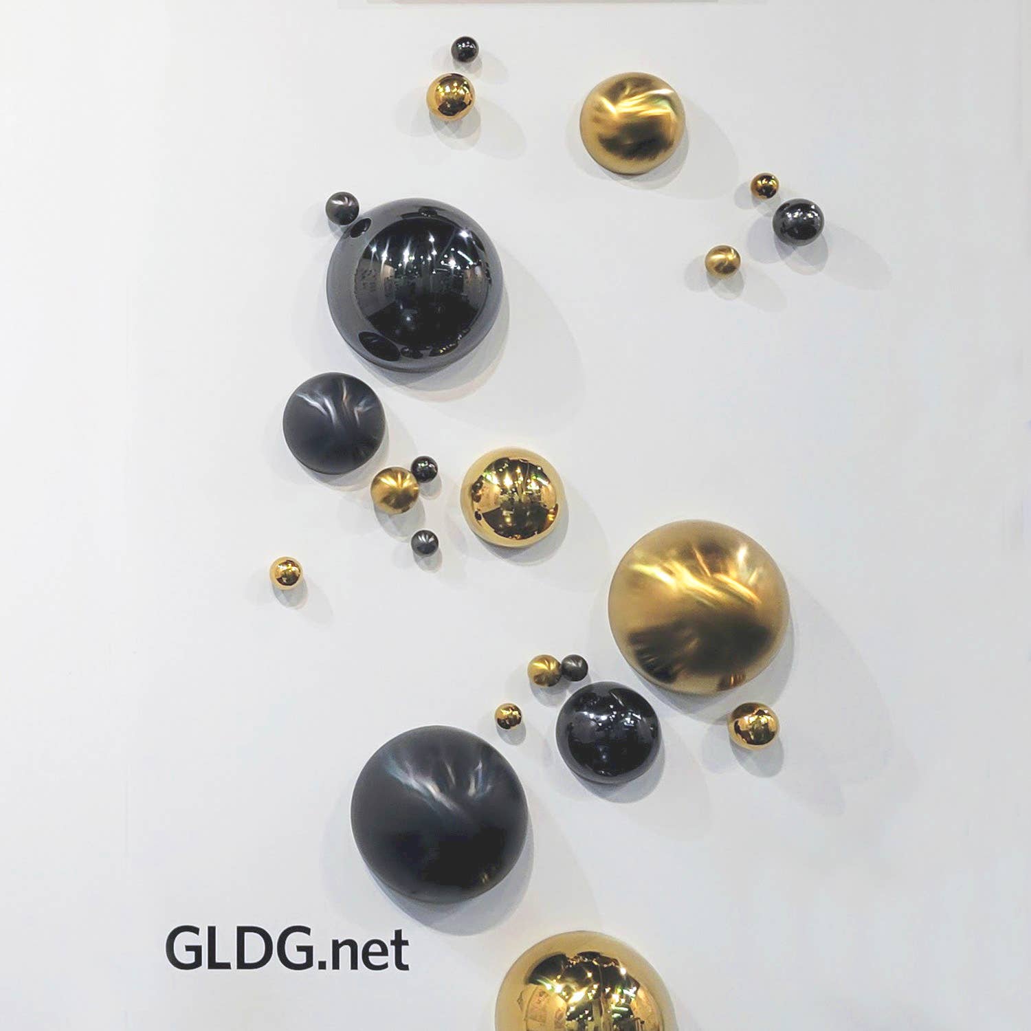 Gold Leaf Design Group – Engroshandel 3D-vægkunst – Wall Play™: Orb, Mica Mat, Sæt/102