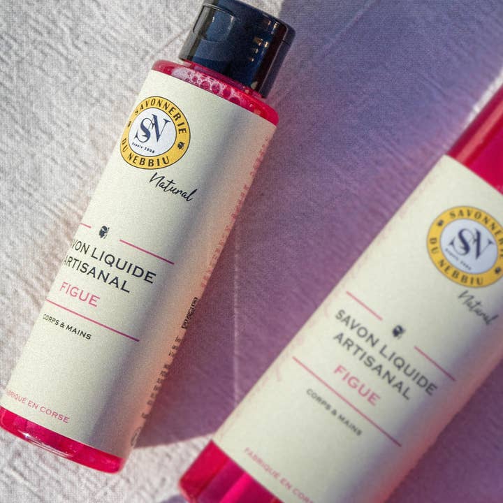 La Savonnerie du Nebbiu - Wholesale Body Wash/Shower Gel - Fig - Black Pepper Handmade Liquid Soap