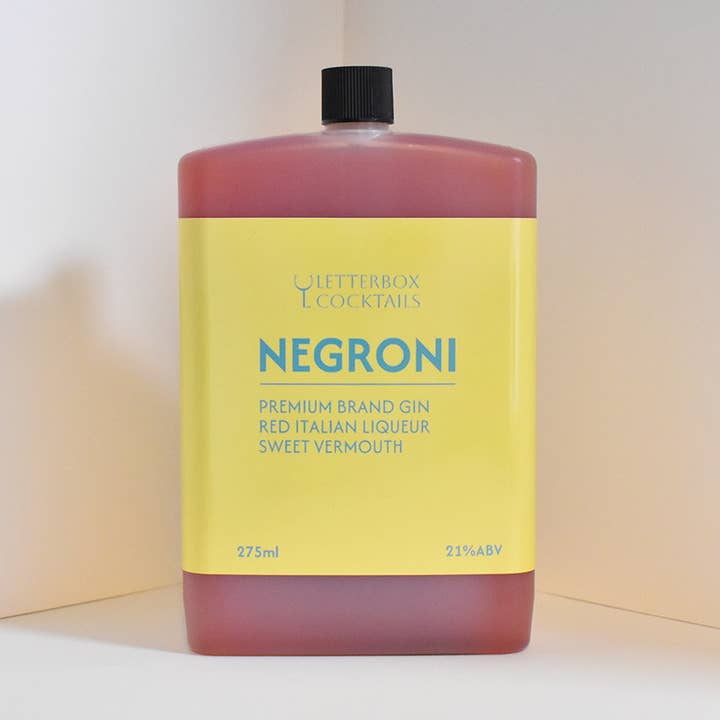 Negroni for wholesale by LetterBox Cocktails