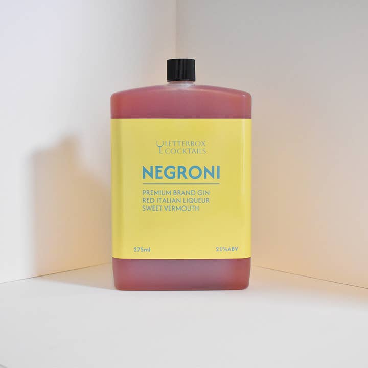 Negroni for wholesale by LetterBox Cocktails