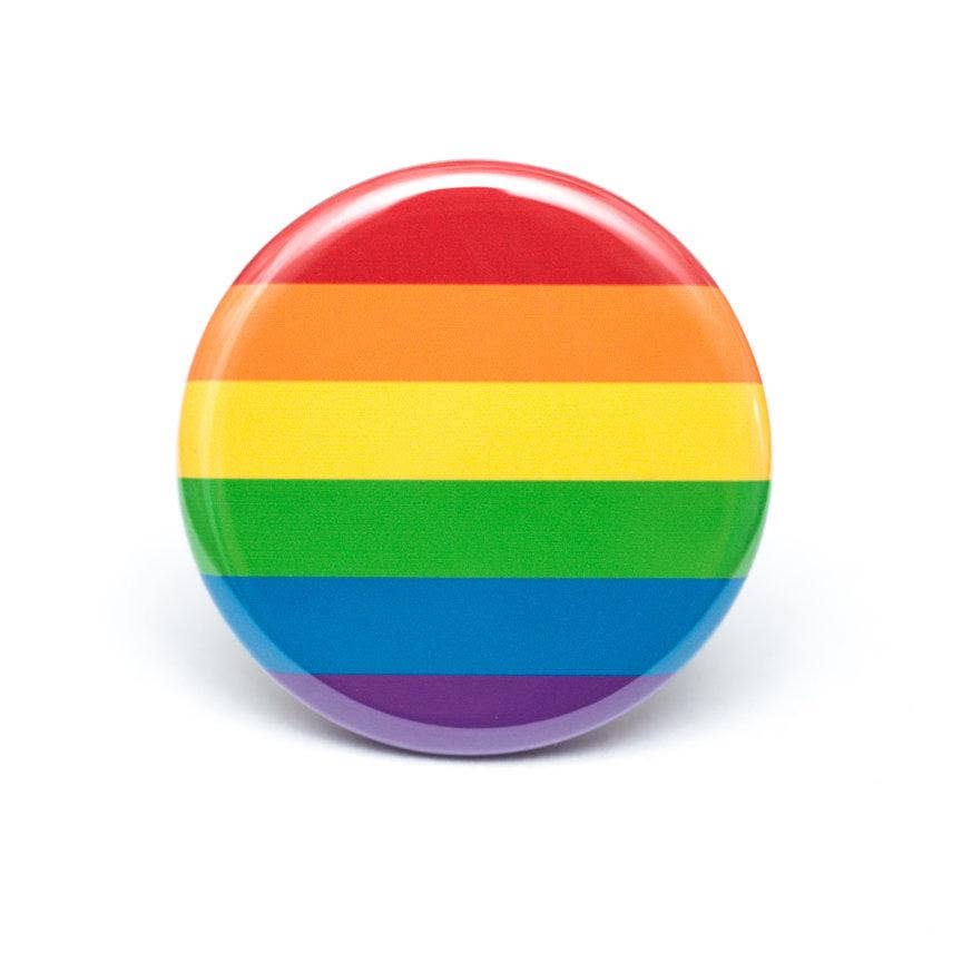 Crafty Queer Studio - Wholesale Lapel Pin/Button - Rainbow pride flag LGBTQ+ pin / button