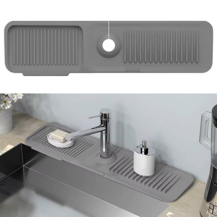 Reusable Silicone Faucet Mat for wholesale by Smile Boutiques
