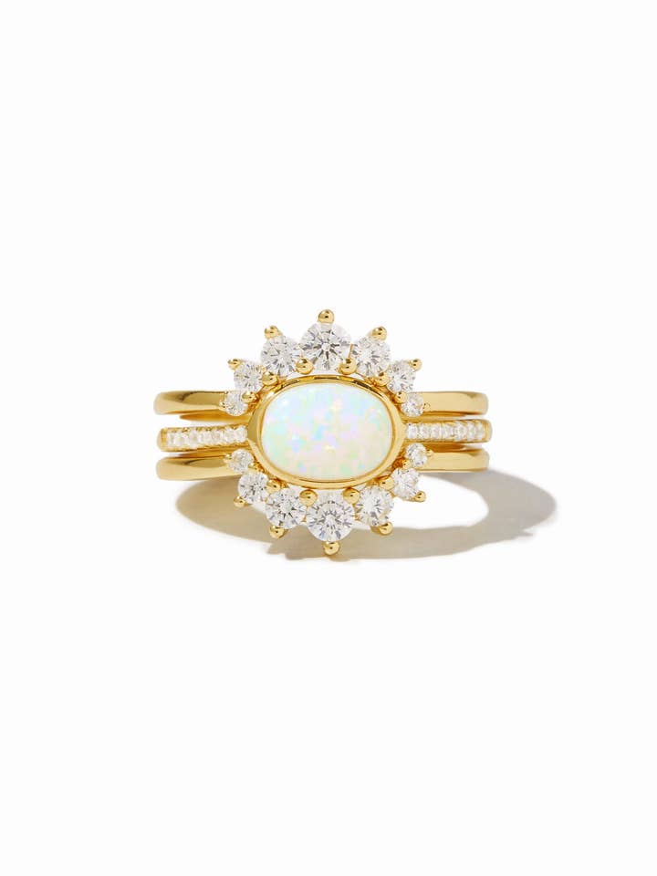 3 Set Opal Ring for wholesale by Sami Jewels