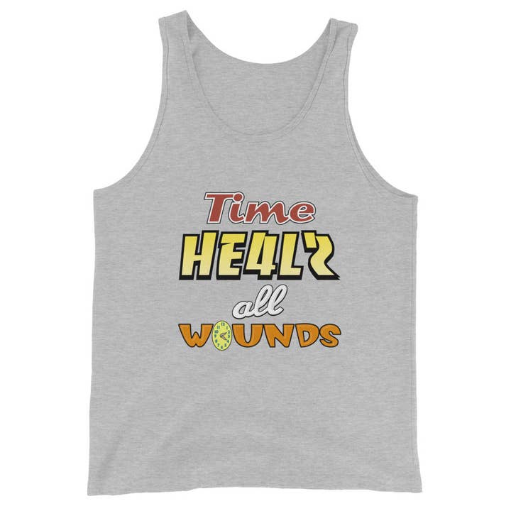 TIME HE4LƧ 4LL WOUNDƧ (Tank Top) for wholesale by Summers Ink