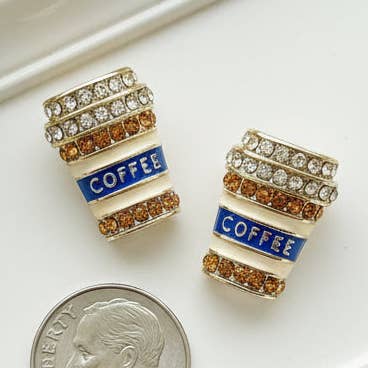 Morning Coffee Earrings for wholesale by Laurel in Bloom