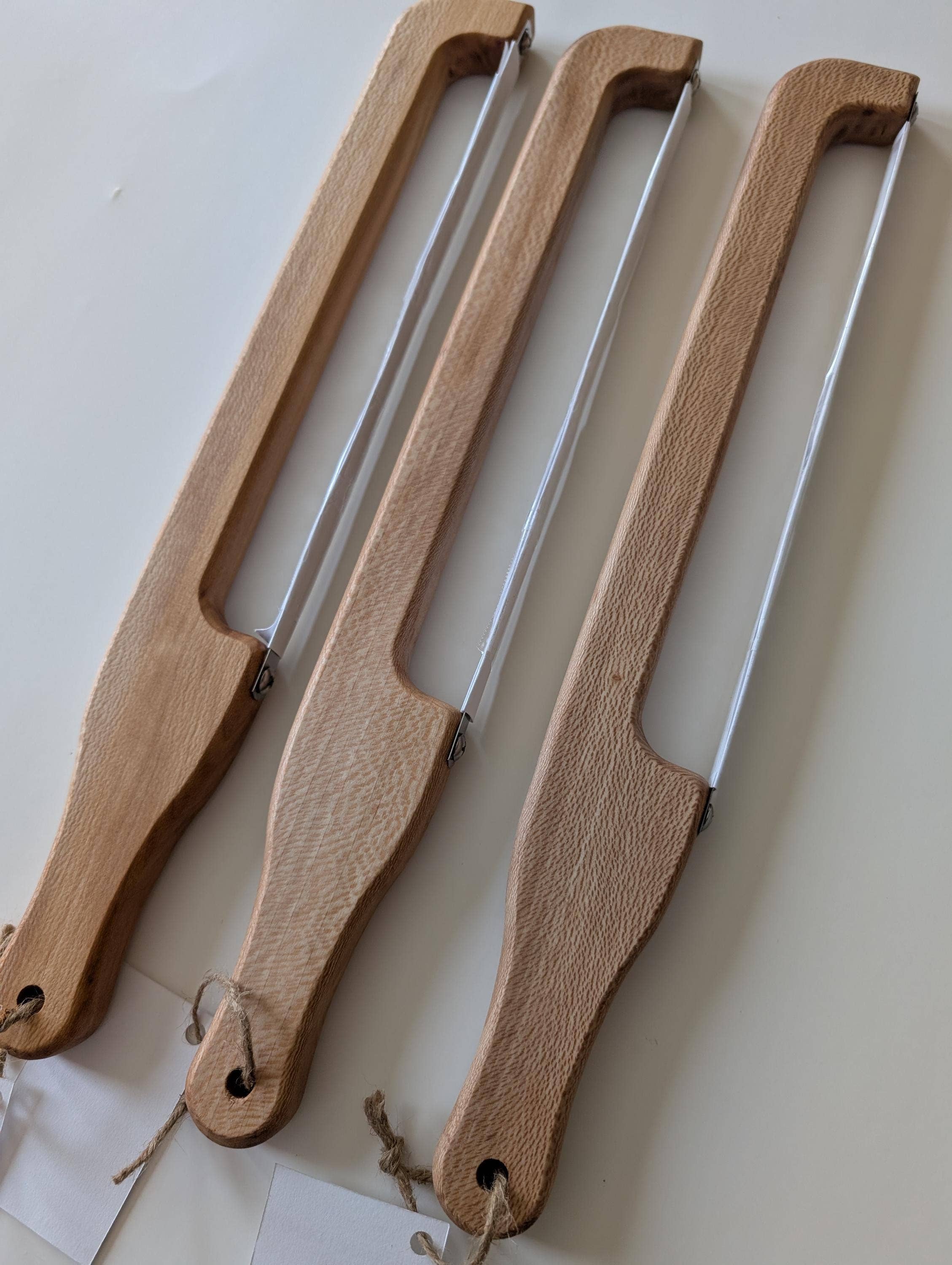 Sass & Izzy LLC - Wholesale Kitchen/Utility Knife - Handmade Walnut Wood Sourdough Bread Knives5
